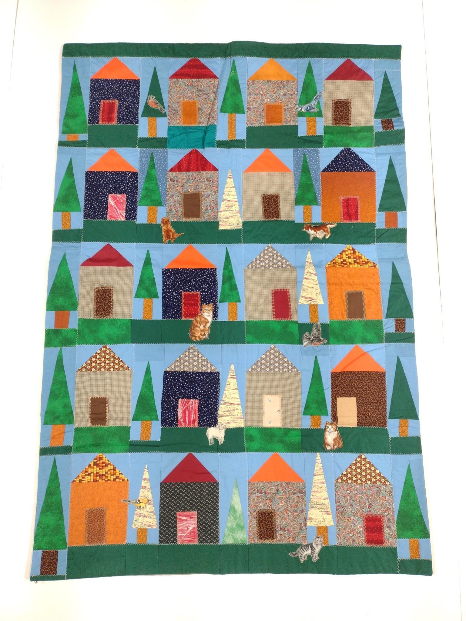 Log Cabin Modern Quilt (1 of 4)