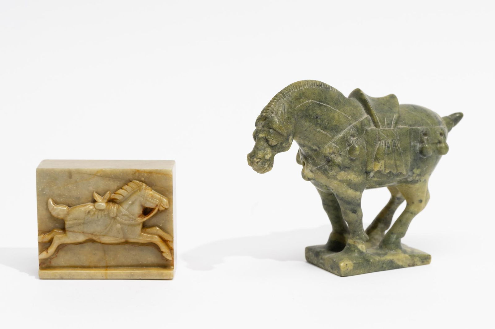 Chinese Carved Jade & Soapstone Horses (1 of 6)
