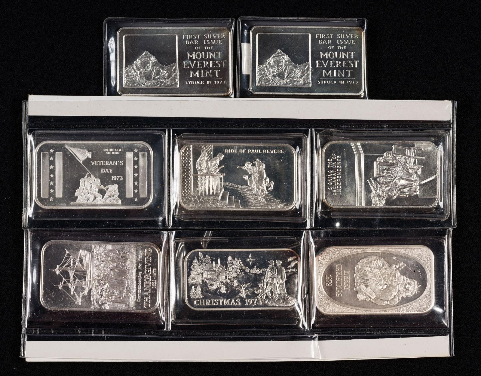 1973 .999 Fine Silver Bar Collection (1 of 2)