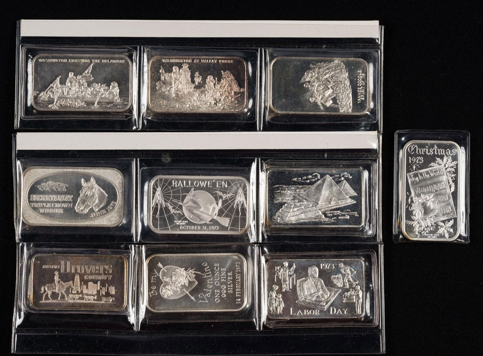 1970's .999 Fine Silver Bar Collection (1 of 2)