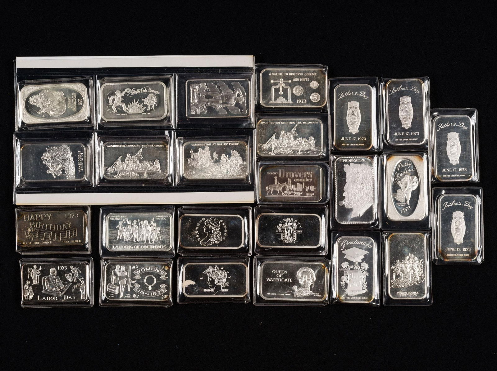 1970's .999 Fine Silver Bar Collection (1 of 4)