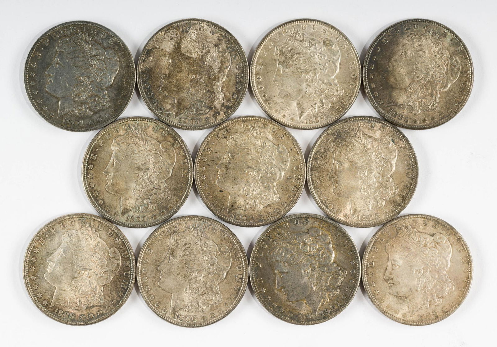 11 Morgan Silver Dollars (1 of 2)