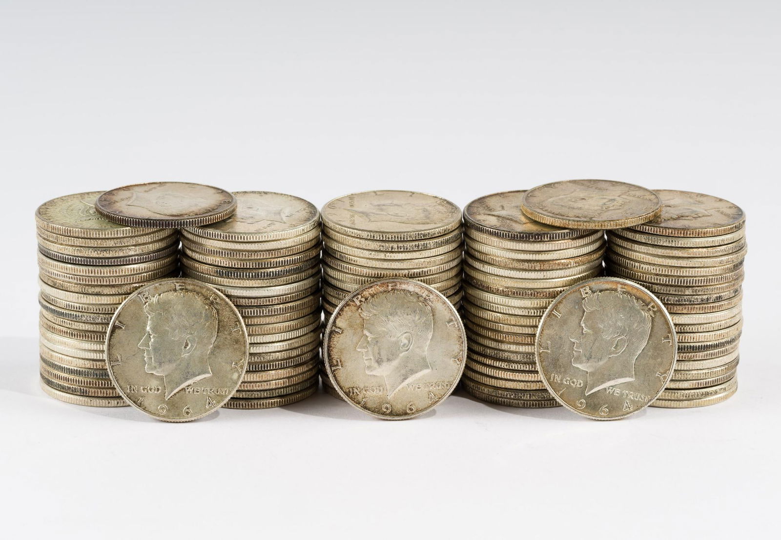 100 1964 Silver Kennedy Half Dollars (1 of 1)