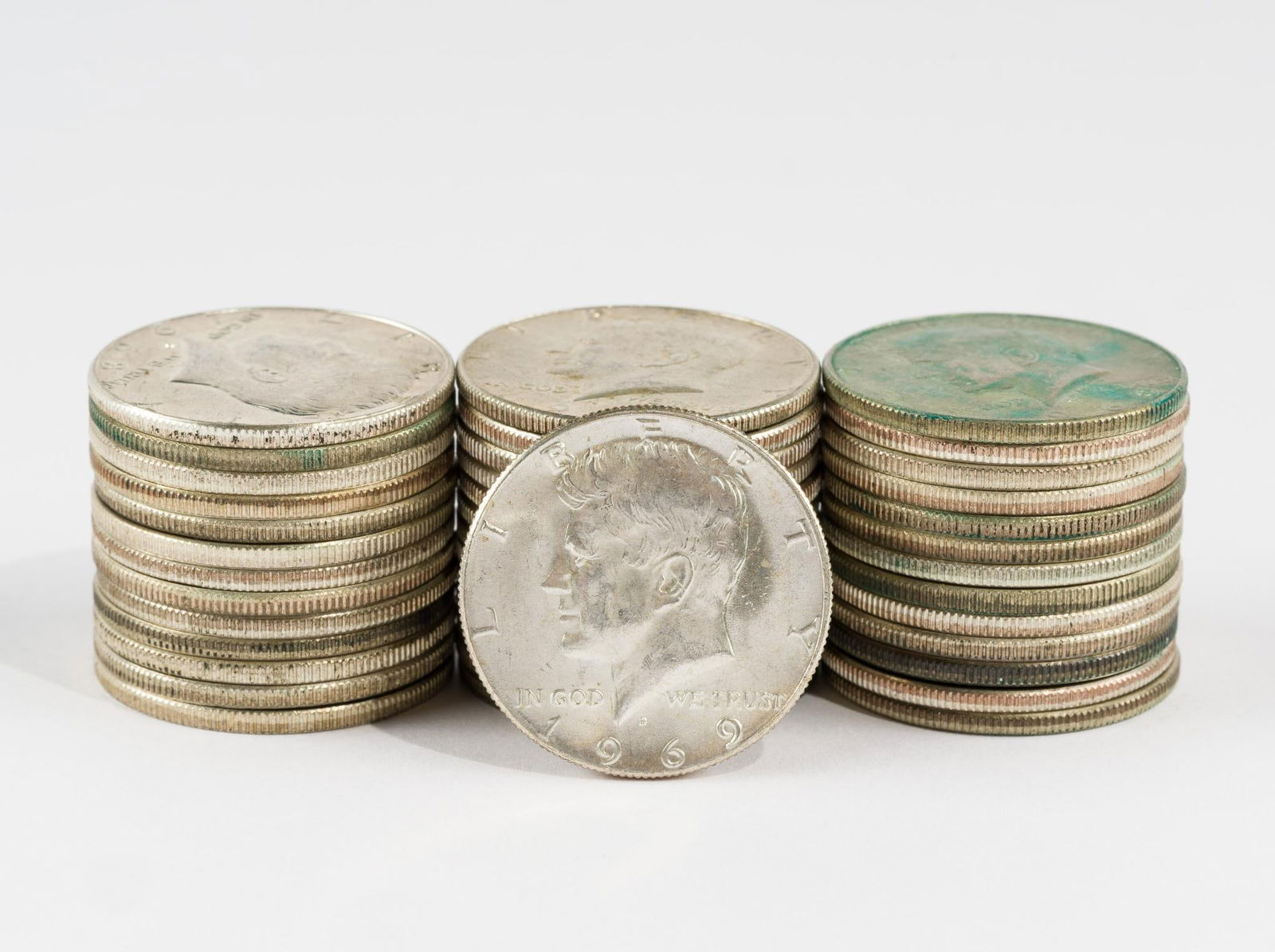 40 Silver Half Dollars Kenedy and Franklin (1 of 1)