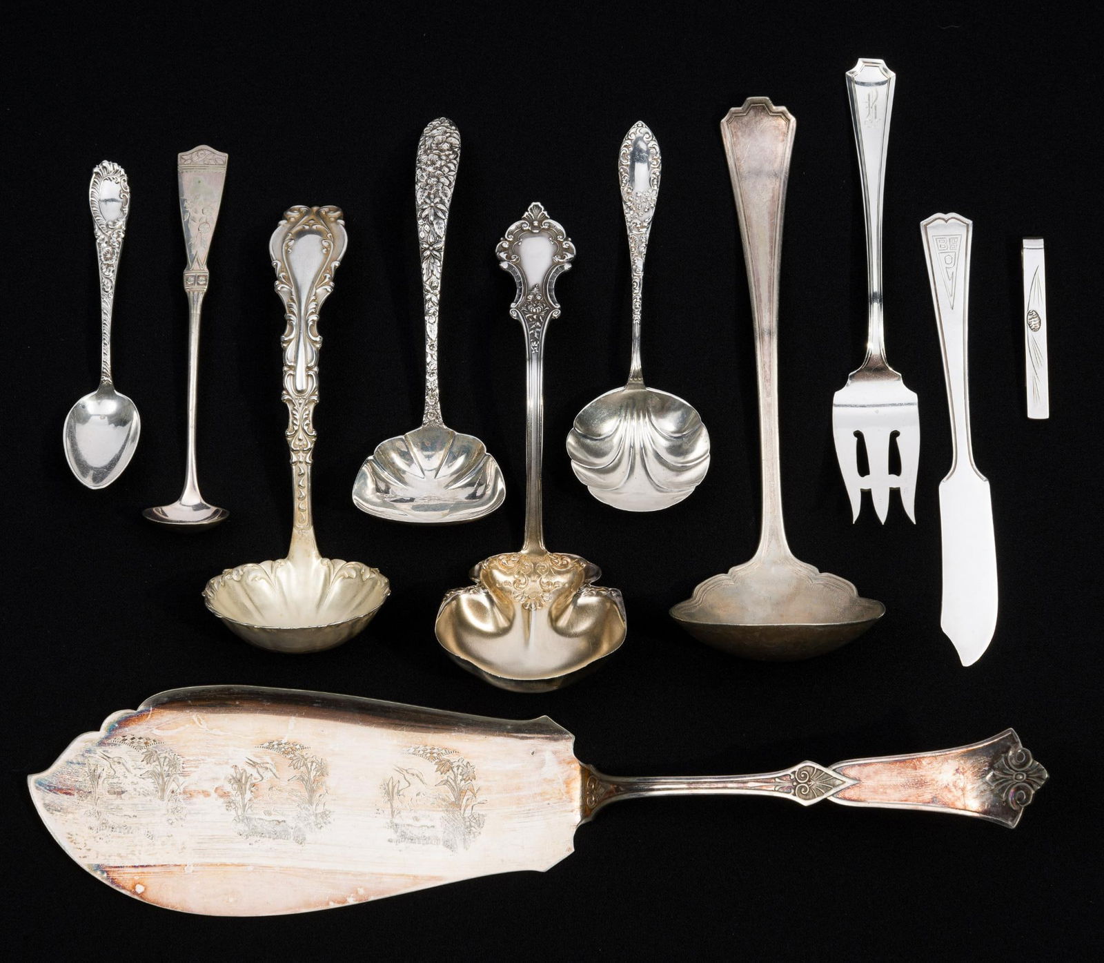 10 Pcs. Flatware incl. Sterling Silver (1 of 9)