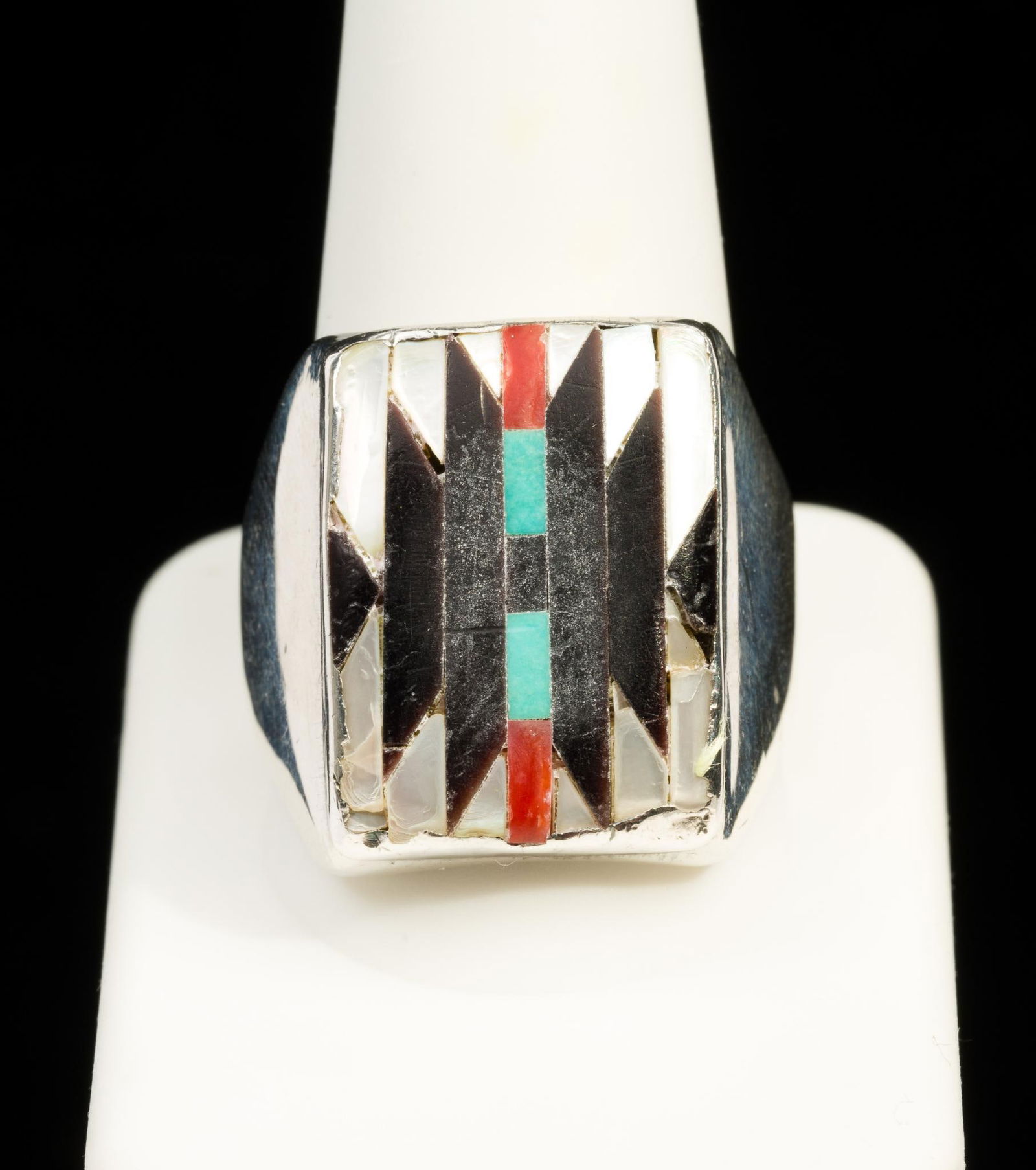 Charlotte Dishta Zuni Sterling Silver Ring (1 of 4)