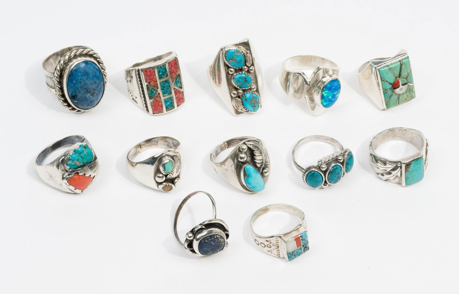 12 Sterling Silver Rings (1 of 6)