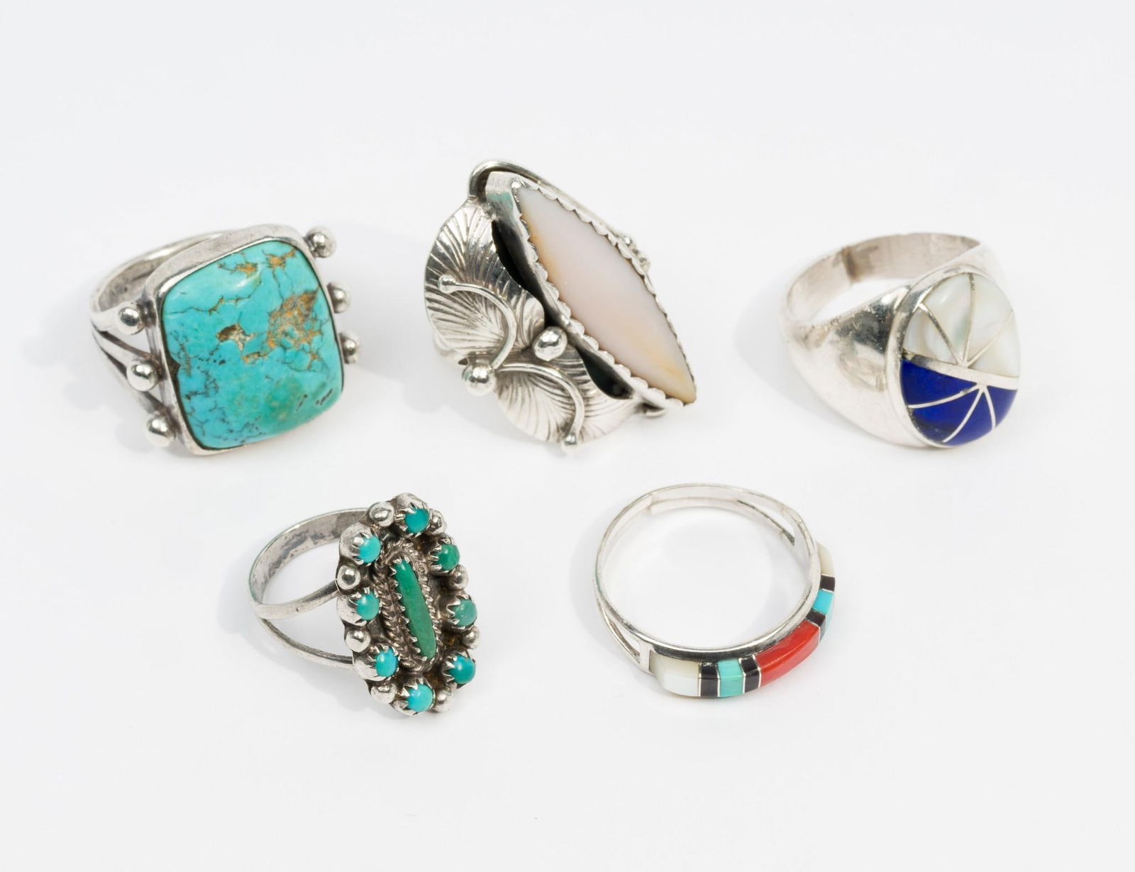 5 Navajo and Zuni Rings (1 of 6)