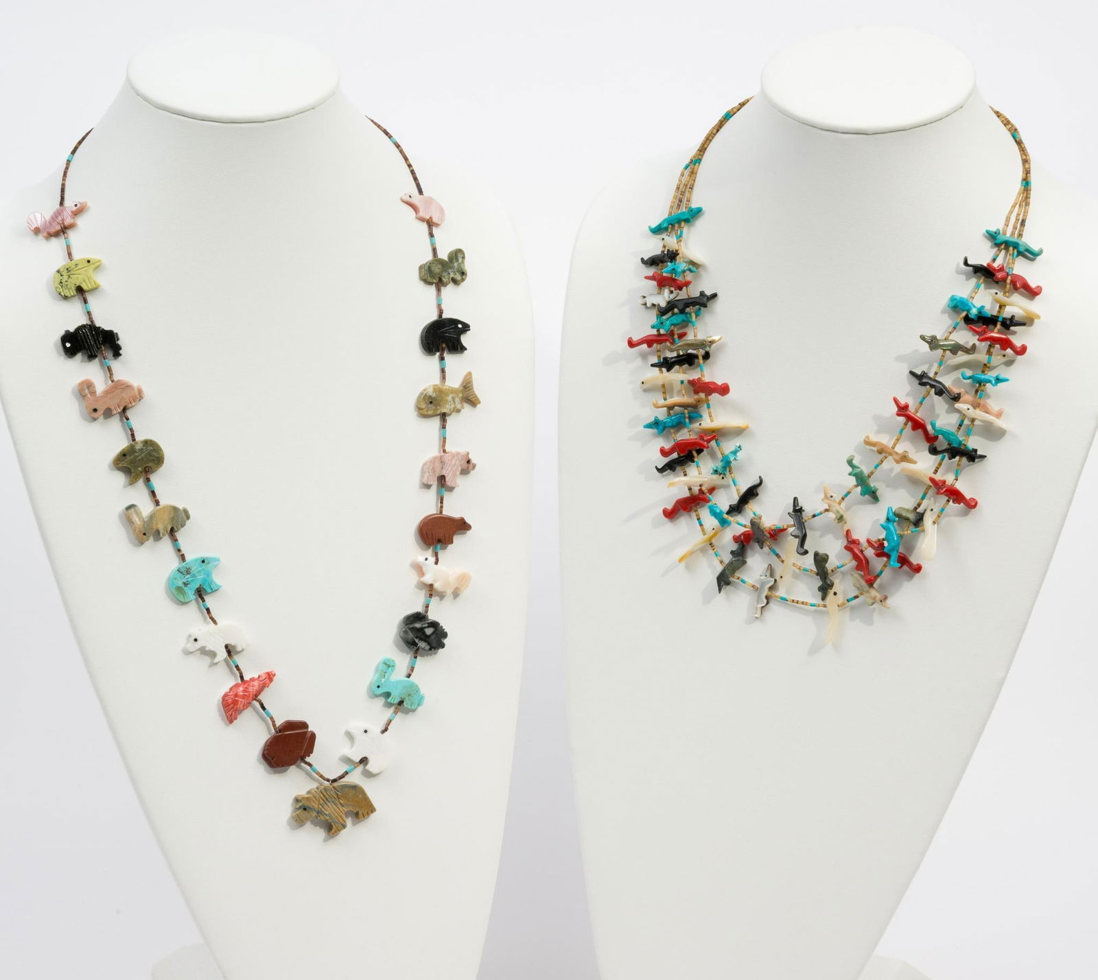 2 Zuni Animal Fetish Necklaces (1 of 5)