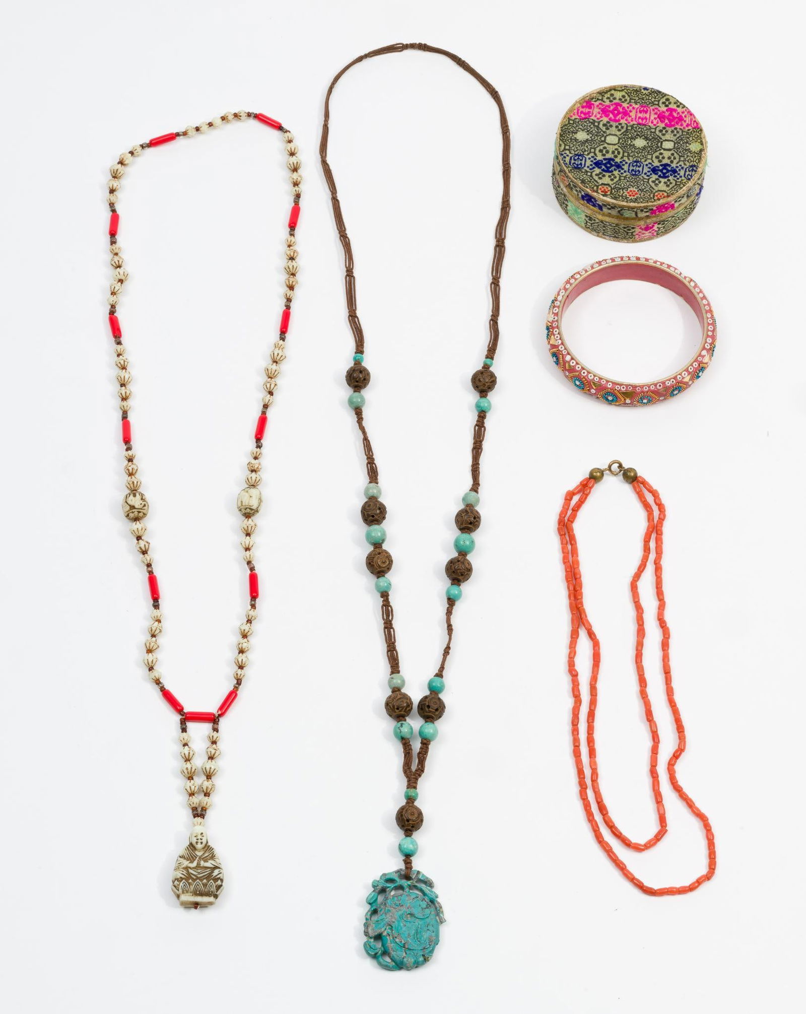 4 Pcs Jewelry incl India, Turquoise (1 of 9)