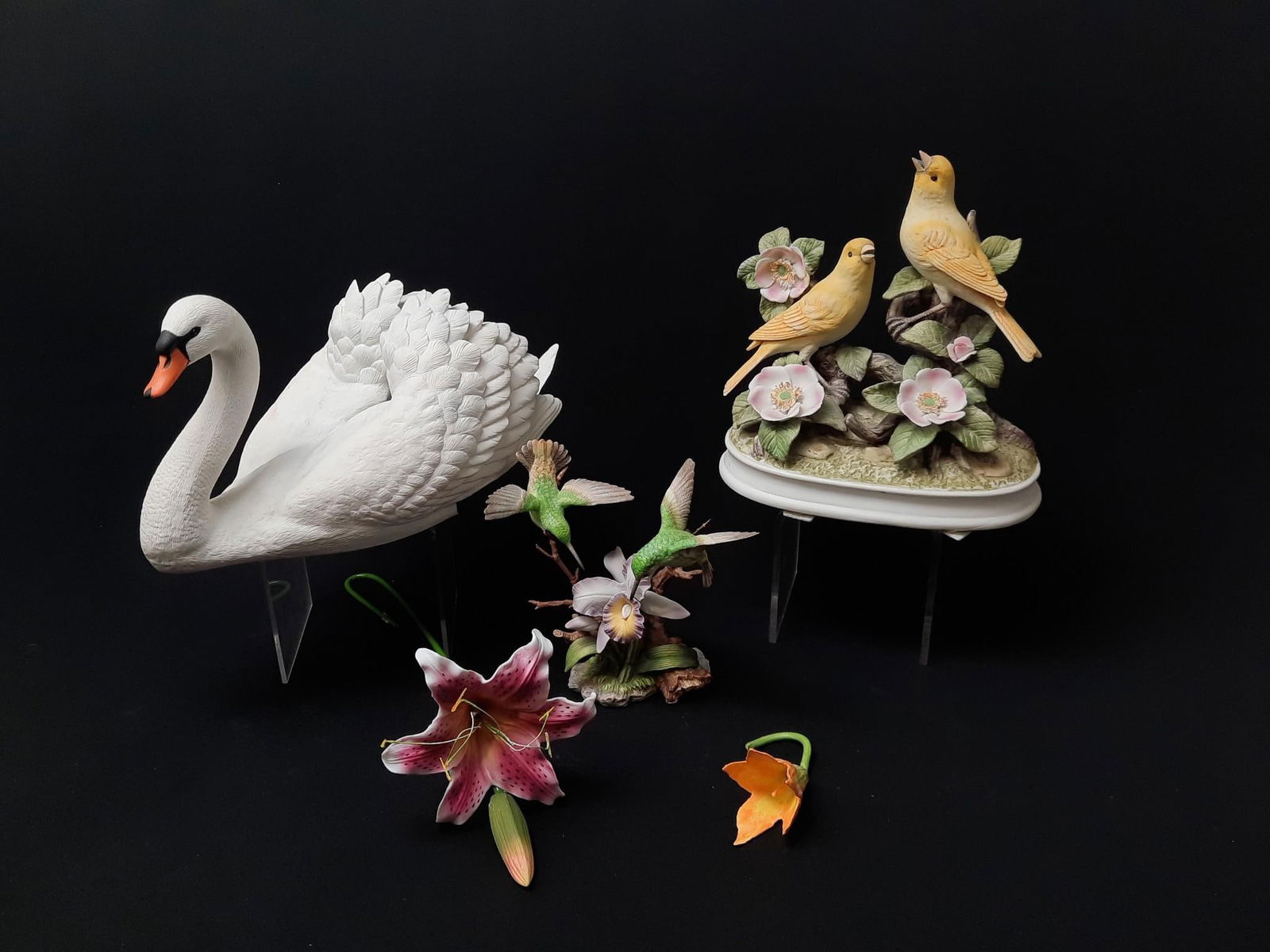 5 Bird and Flower Ceramics incl The Franklin Mint (1 of 4)