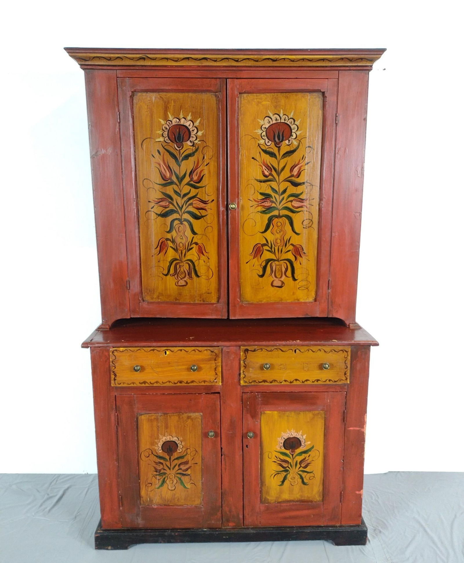 Clyde Stacks Painted Double Door Dutch Cupboard (1 of 8)