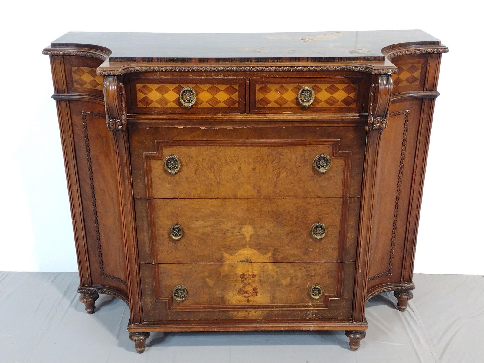 Marble Top Commode Cabinet (1 of 6)