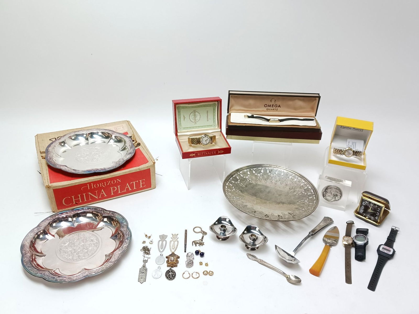 Grouping of Silverplate, Watches, and More (1 of 5)