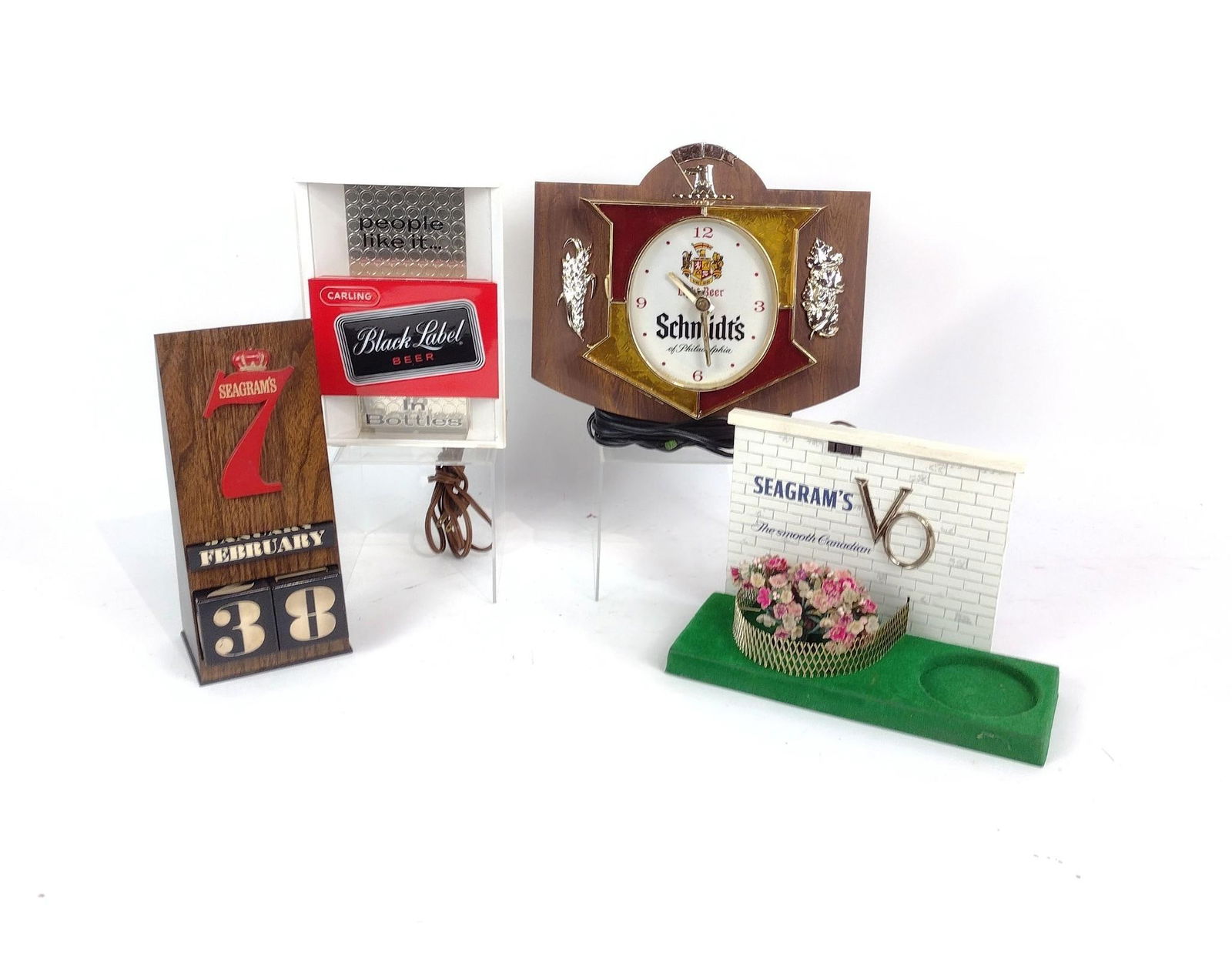 4 Alcohol Advertisement Items Incl. Seagram's (1 of 5)