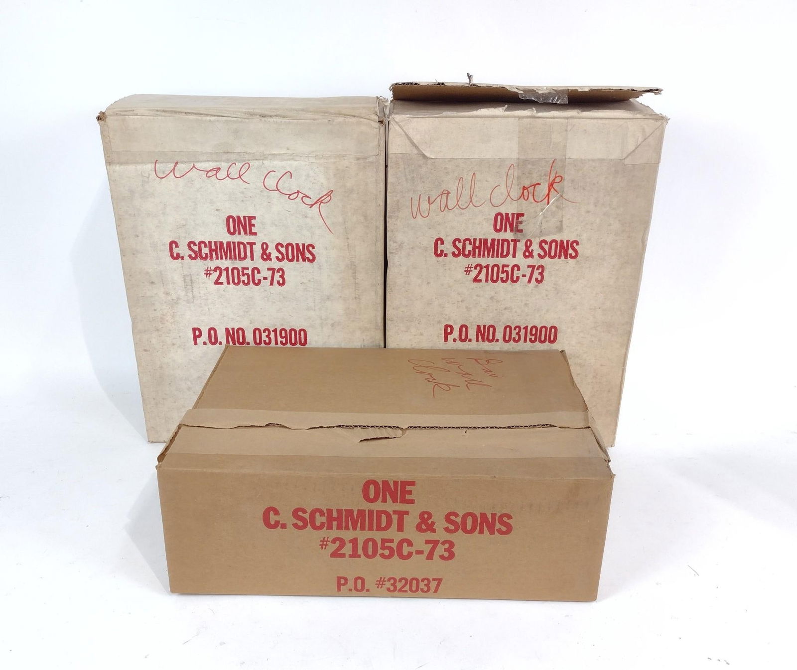 3 Schmidt Beer Wall Clocks (1 of 3)