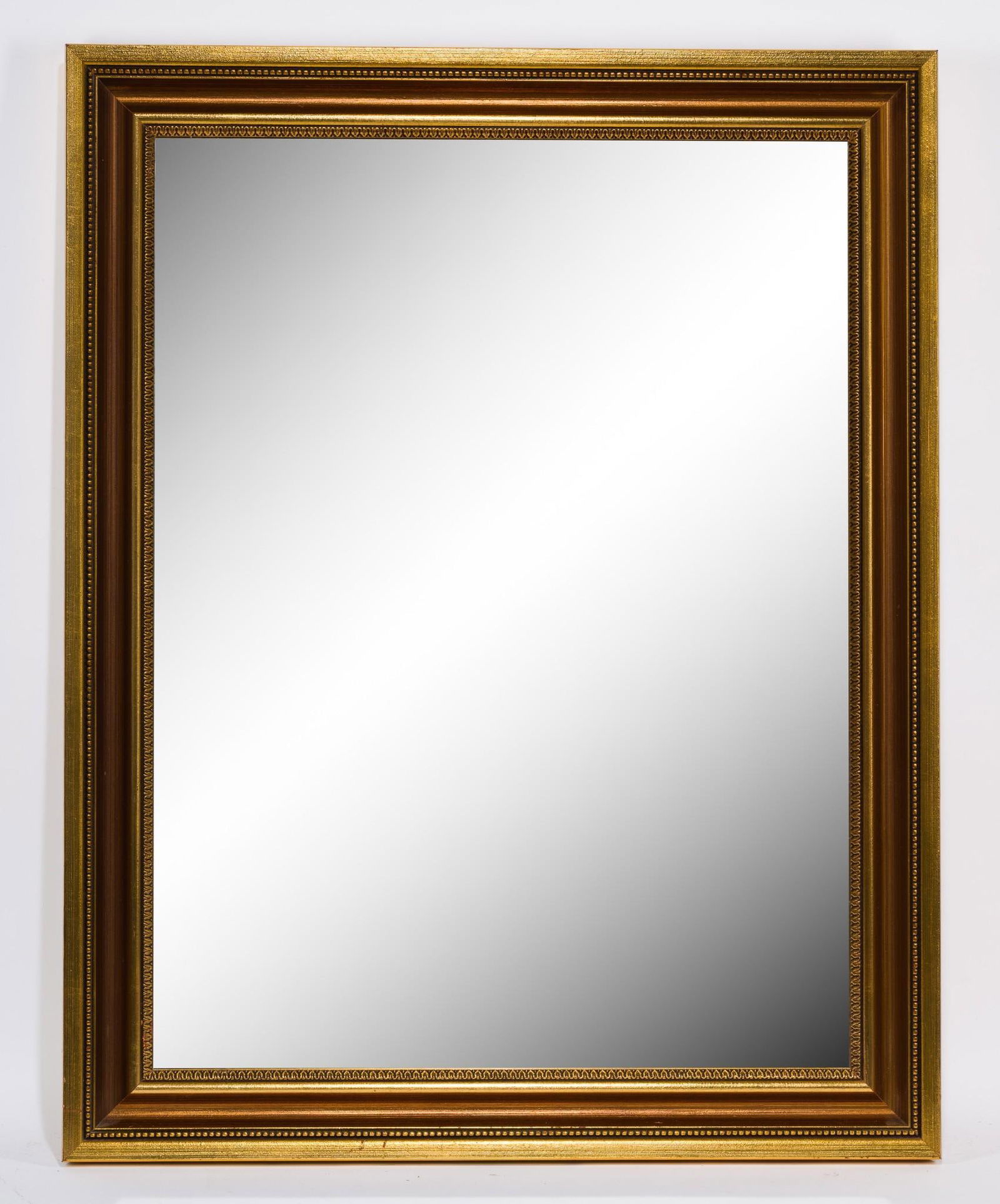 Gilt Frame Wall Mirror: NOT ELIGIBLE FOR IN-HOUSE SHIPPING. Overall with frame: 37-1/2" high x 29-1/2" wide.