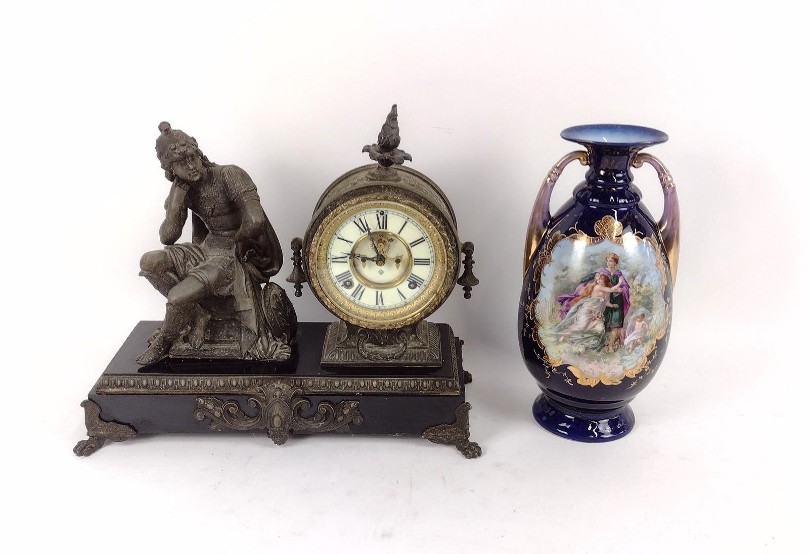 Austrian Vase & Newton Ansonia Mantle Clock (1 of 8)
