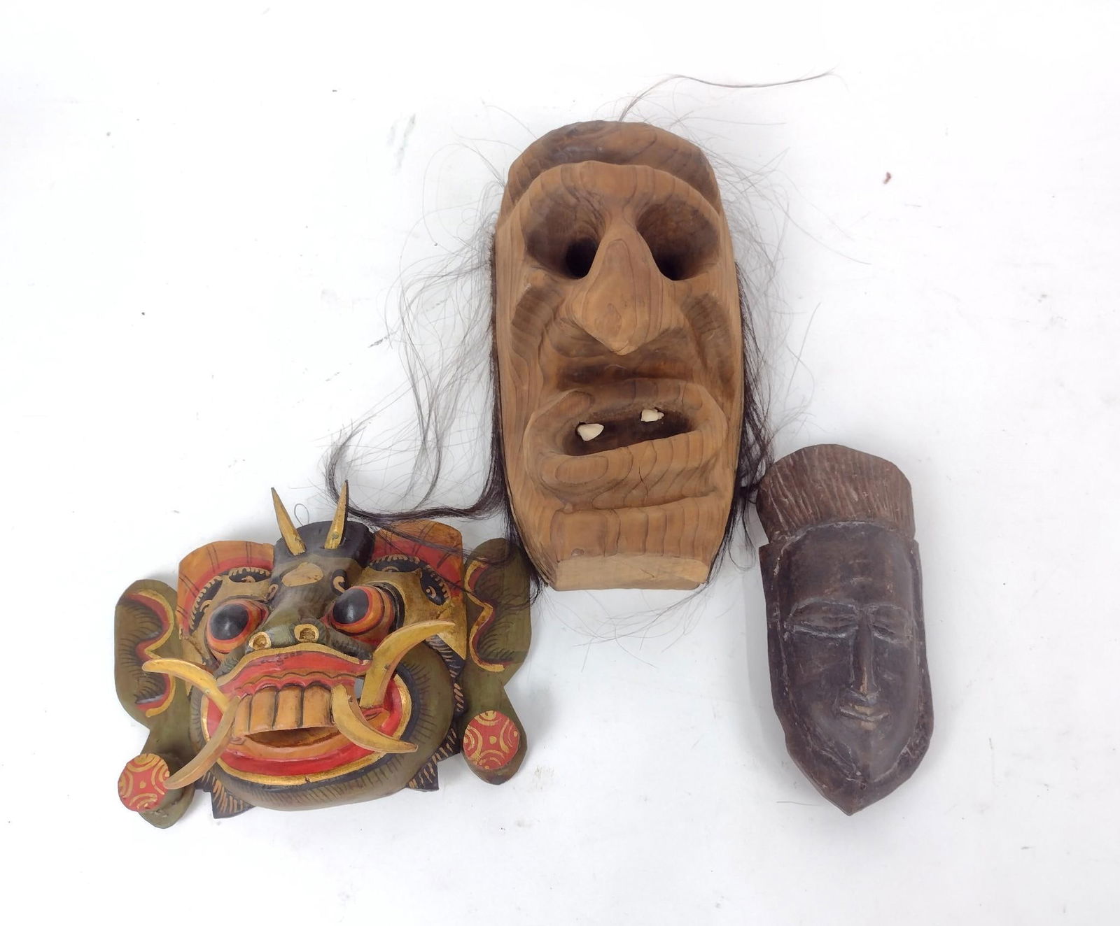 3 Decorative Wood Masks (1 of 7)