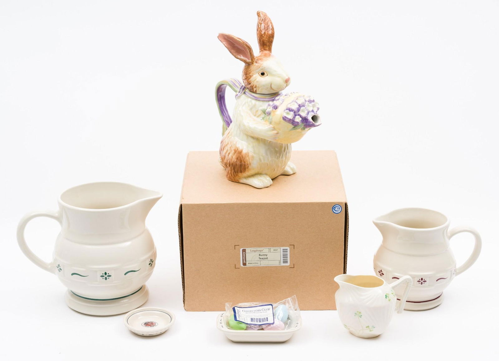 6 Ceramic Pcs incl. Longaberger (1 of 12)