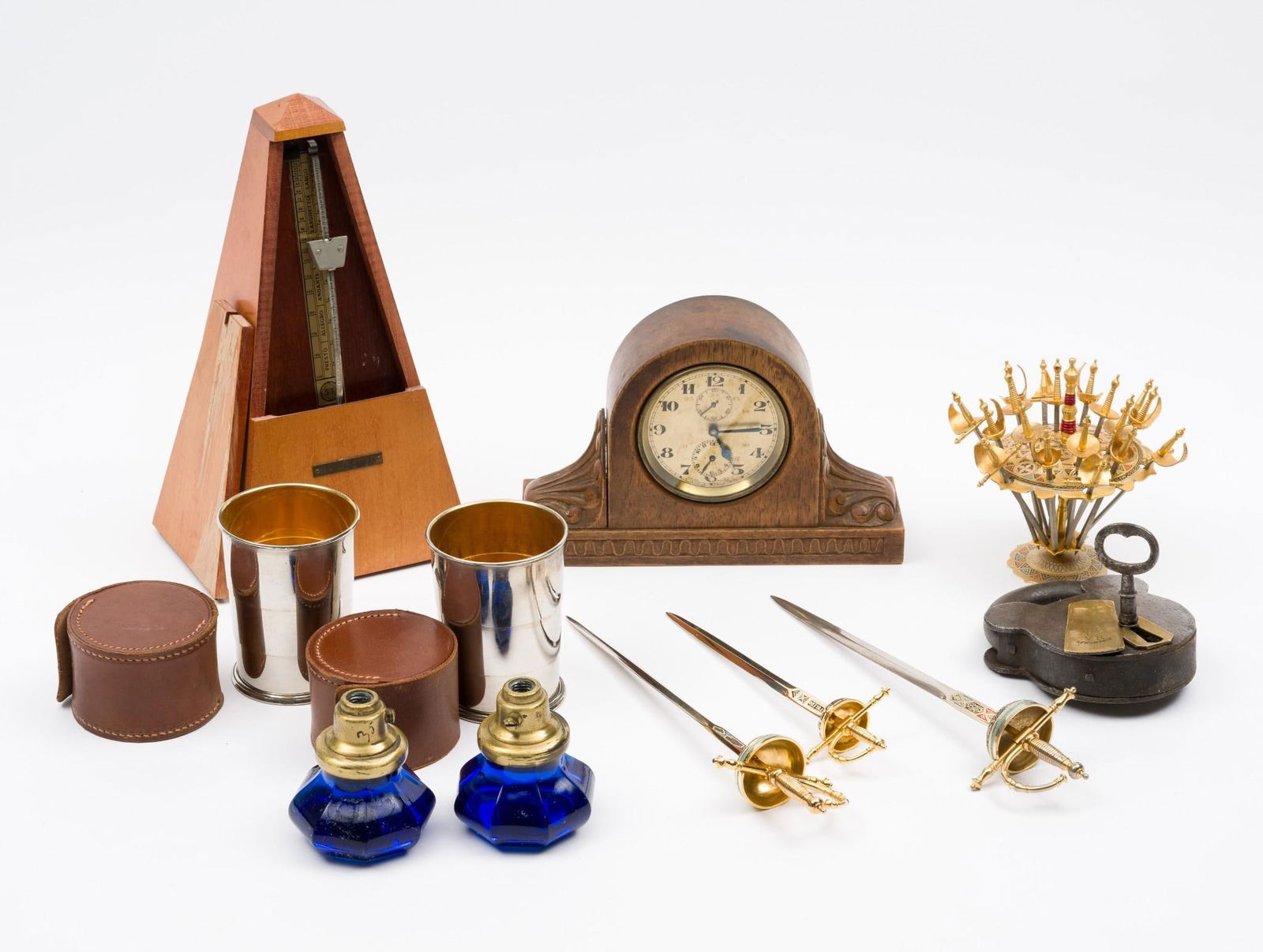 Misc. Lot incl. and Abraham Thompson Pad Lock (1 of 9)