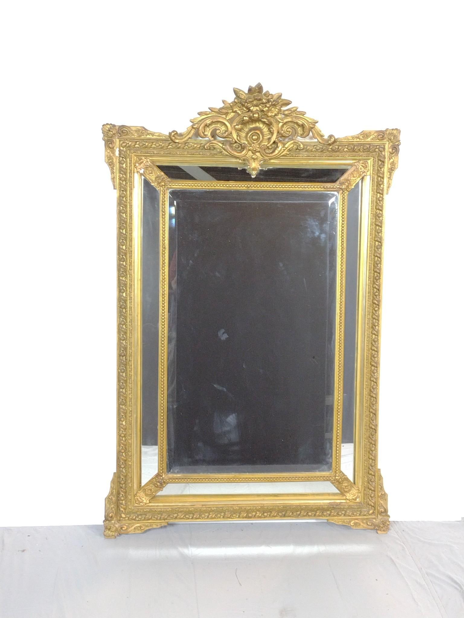 Gilt Venetian Style Wall Mirror (1 of 3)