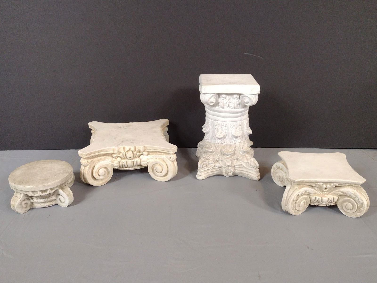 Plaster & Concrete Planter Pedestals (1 of 5)