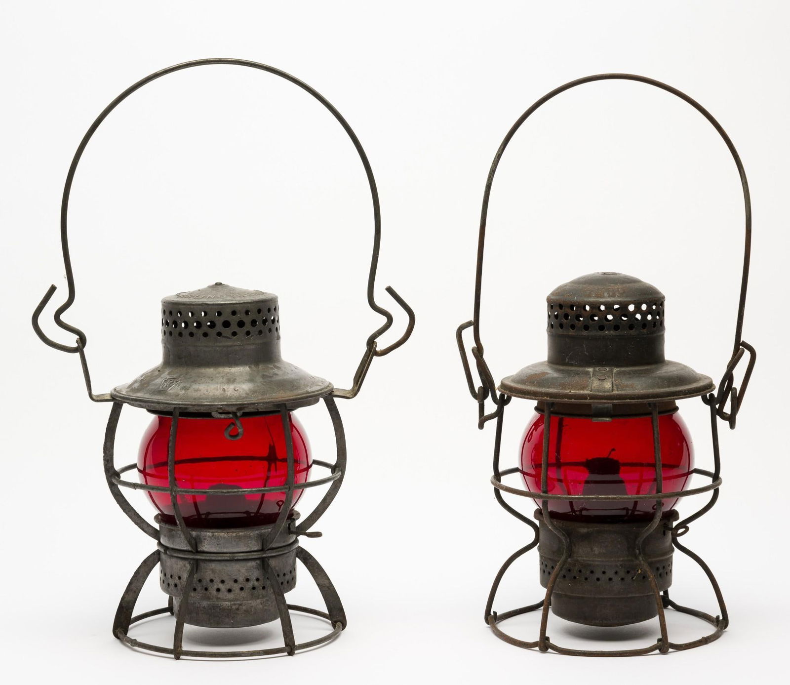 2 Antique Railroad Lanterns (1 of 5)