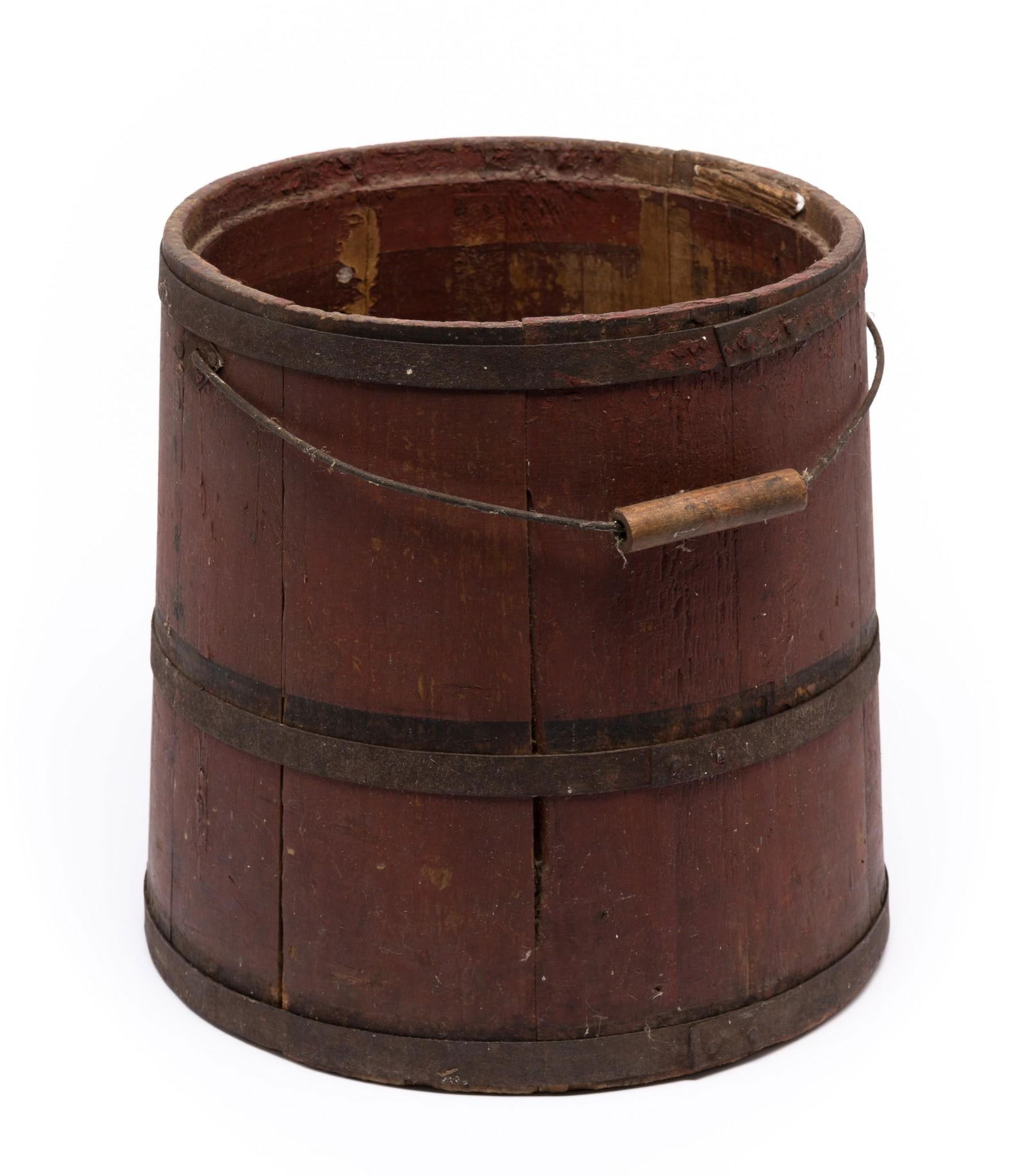 Antique Painted Wooden Pail (1 of 4)