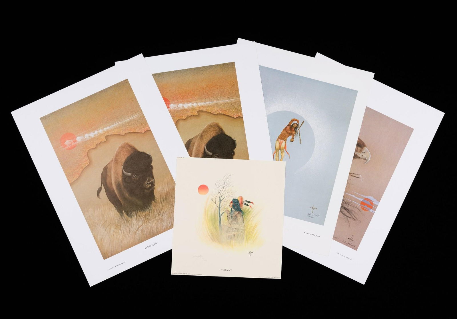 5 Vintage Prints by Johnny Tiger Jr. (1 of 4)