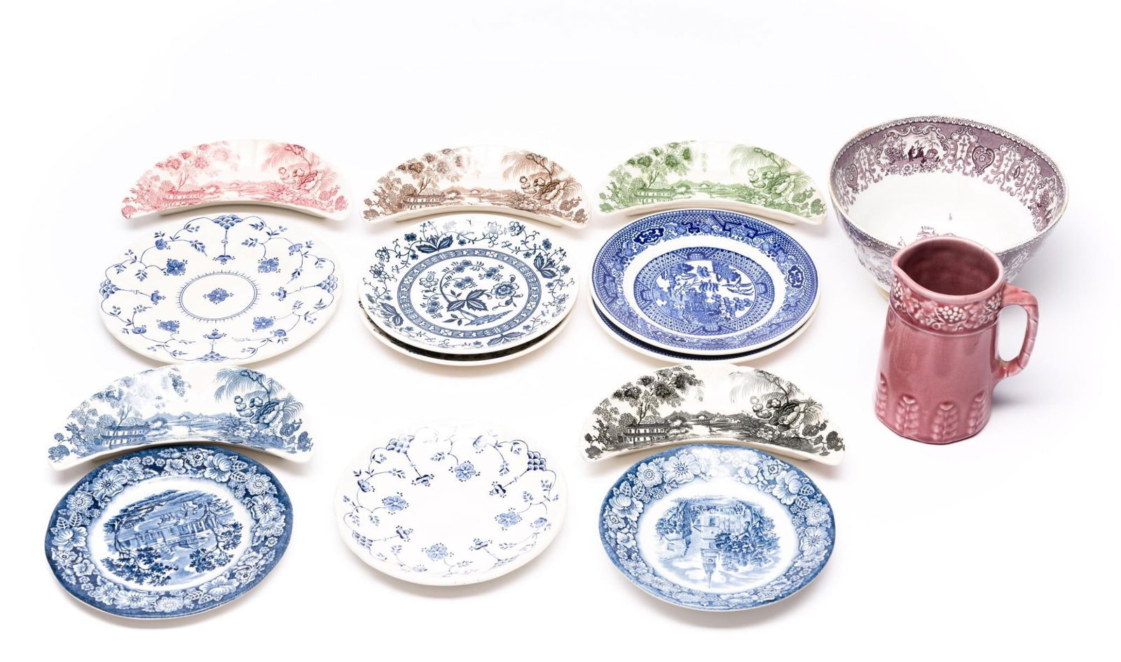 15 Pcs Englishware Incl Blue Willow & Blue Onion (1 of 14)