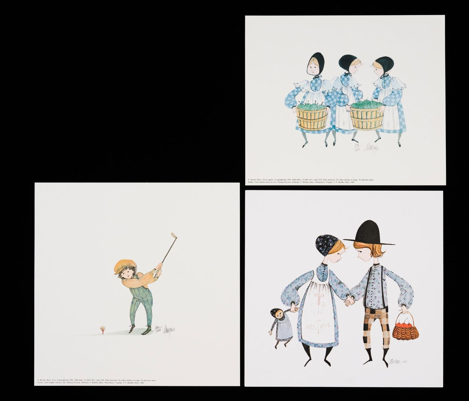 3 Prints by P Buckley Moss (1 of 4)