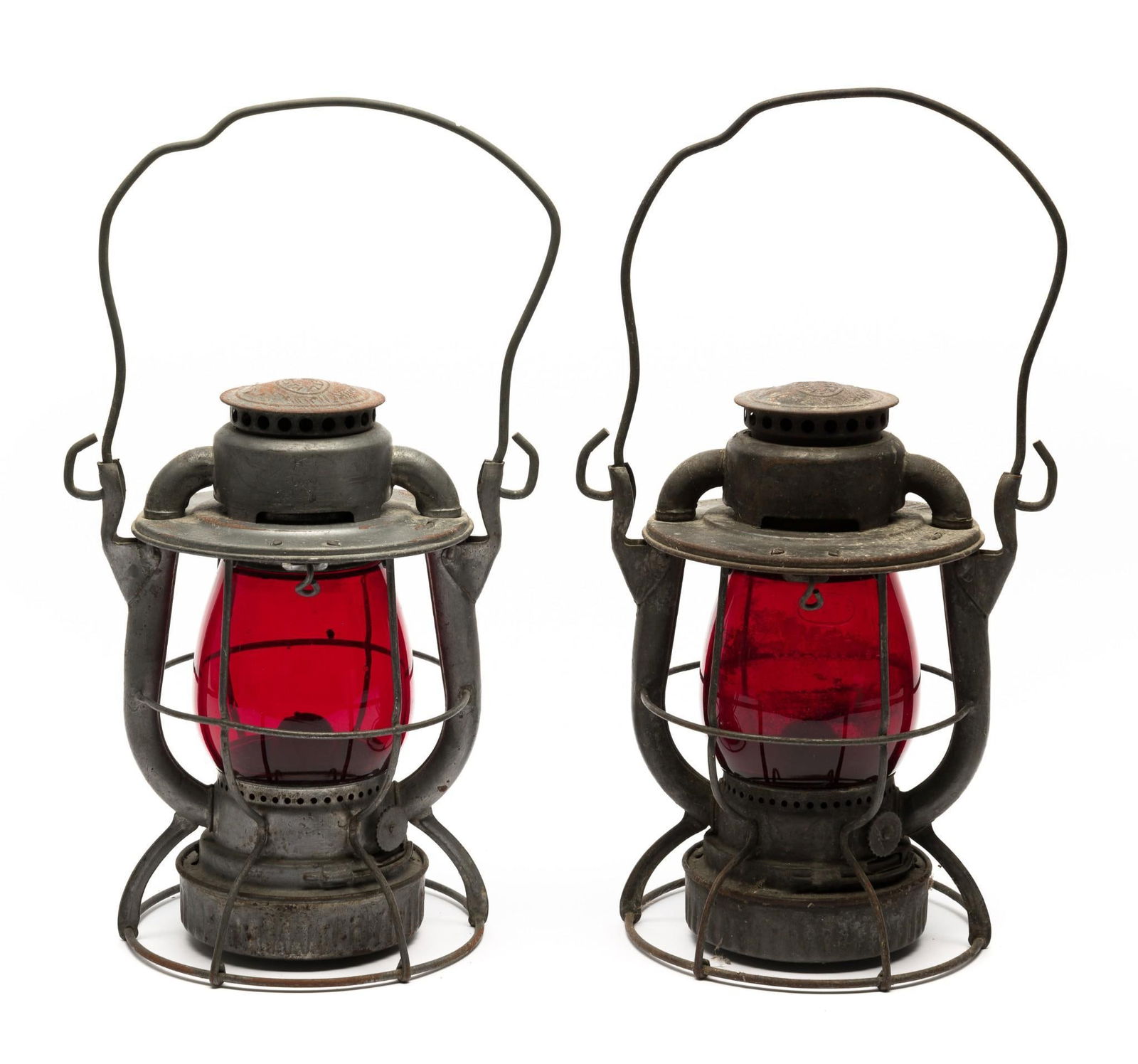2 Antique Dietz Railroad Lanterns (1 of 5)