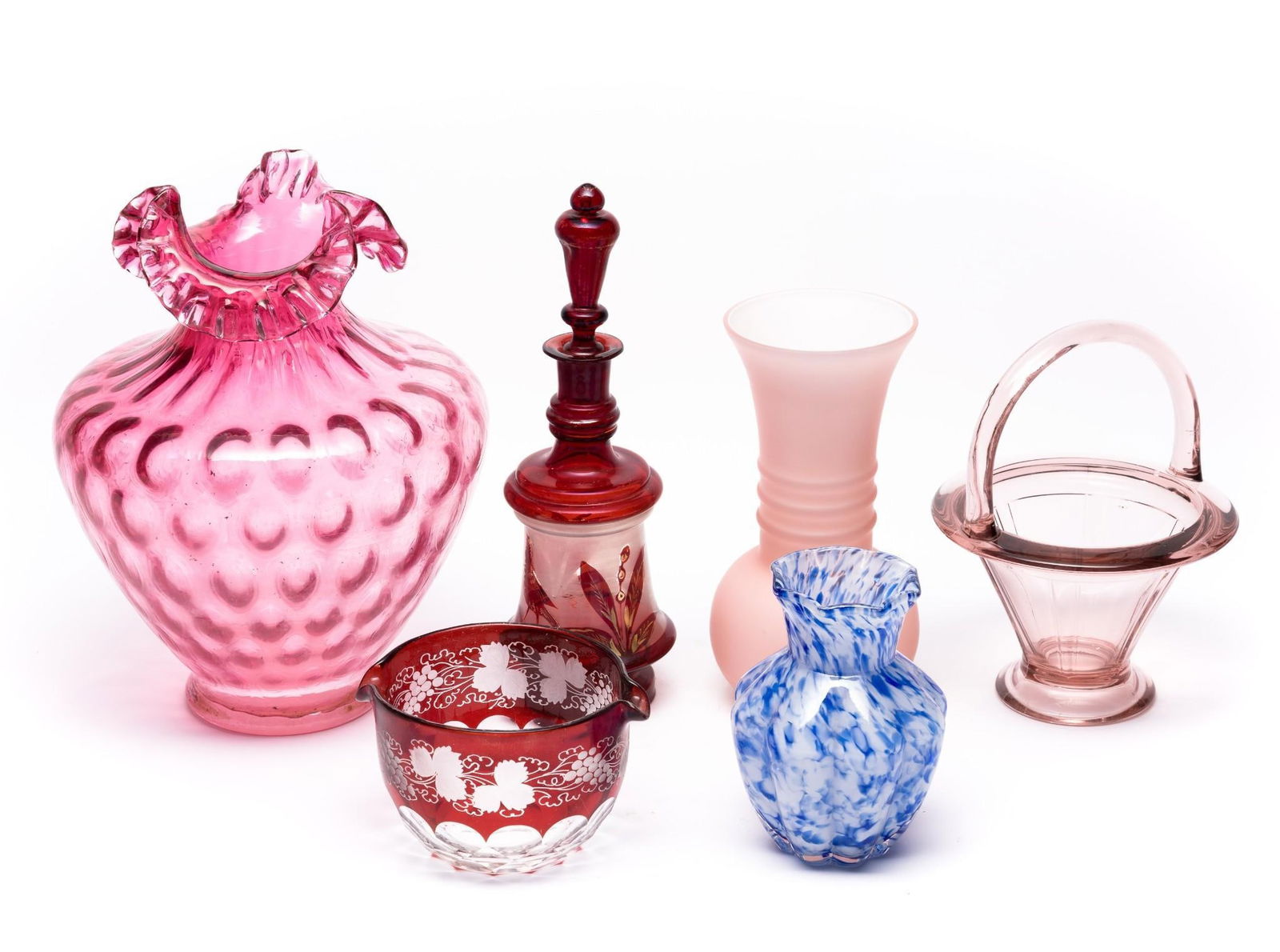 6 Pcs Glassware incl Vases (1 of 8)
