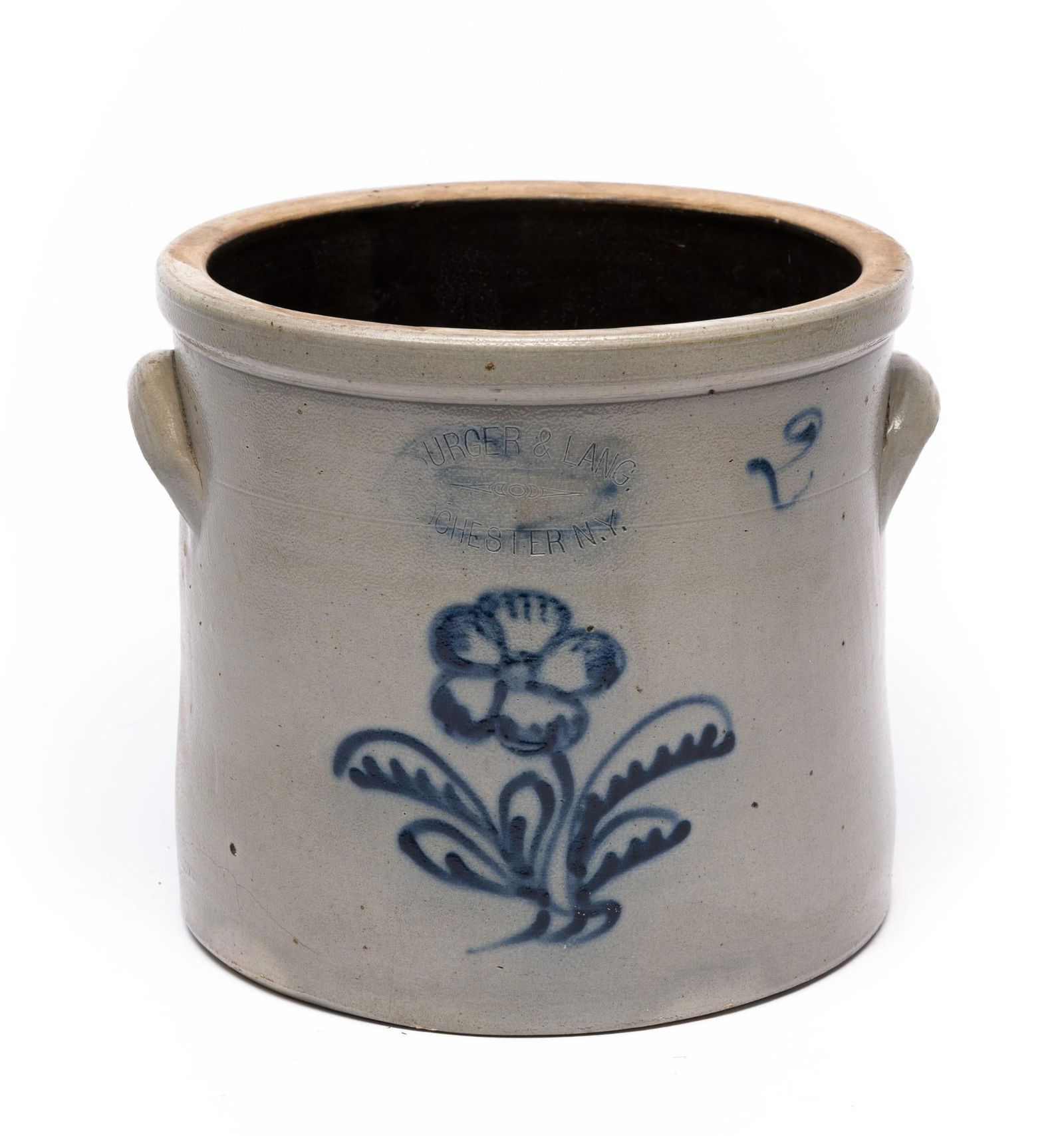 2 Gallon Burger & Lane Rochester NY Stoneware Crock (1 of 6)