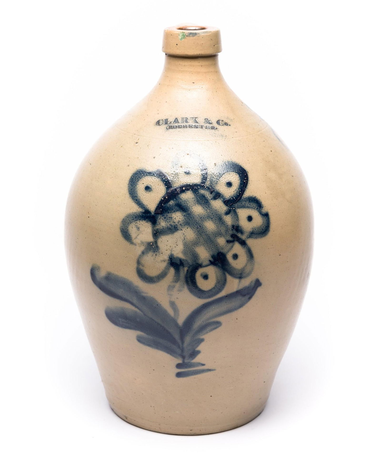 Clark & Co, Rochester, NY Sunflower 3 Gallon Stoneware Crock (1 of 6)