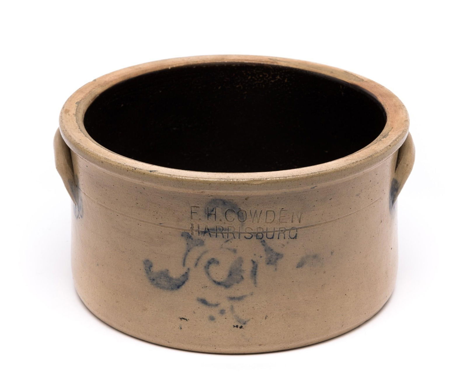 F.H. Cowden Harrisburg, PA Stoneware Crock (1 of 5)