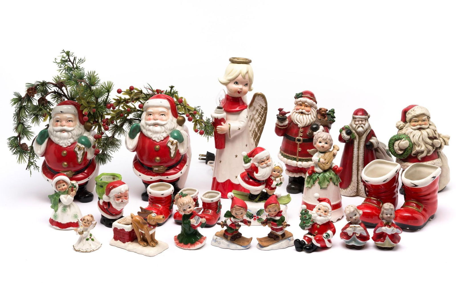 22 Christmas Ceramic Figurines incl Lefton (1 of 11)