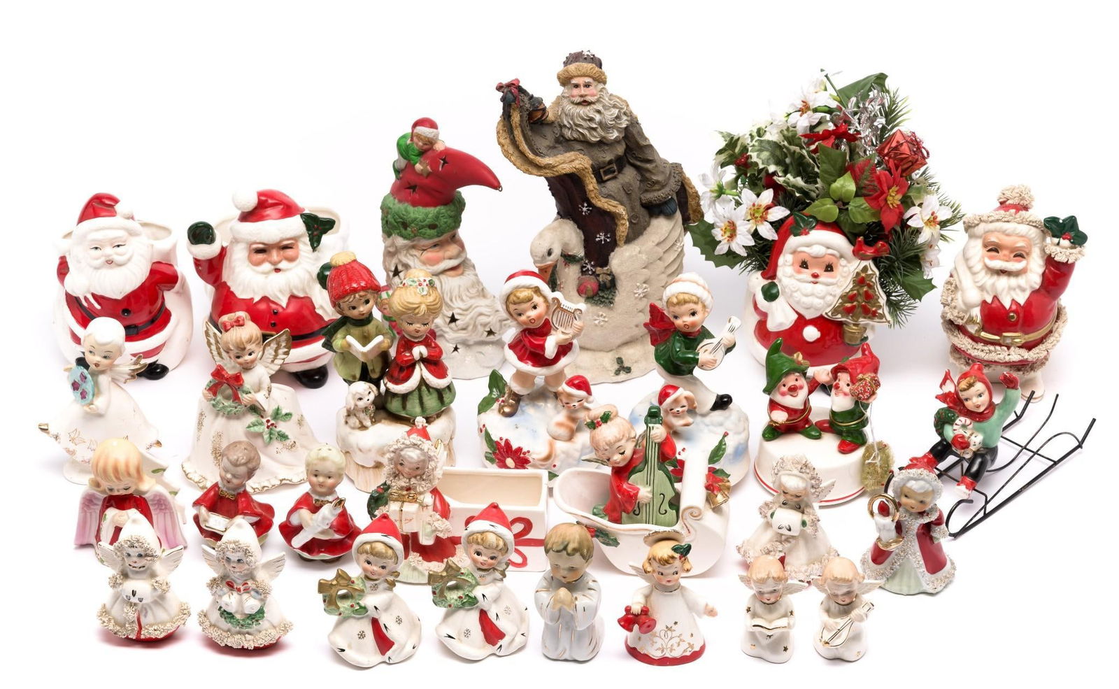 29 Christmas Ceramic Figurines incl Lefton (1 of 12)