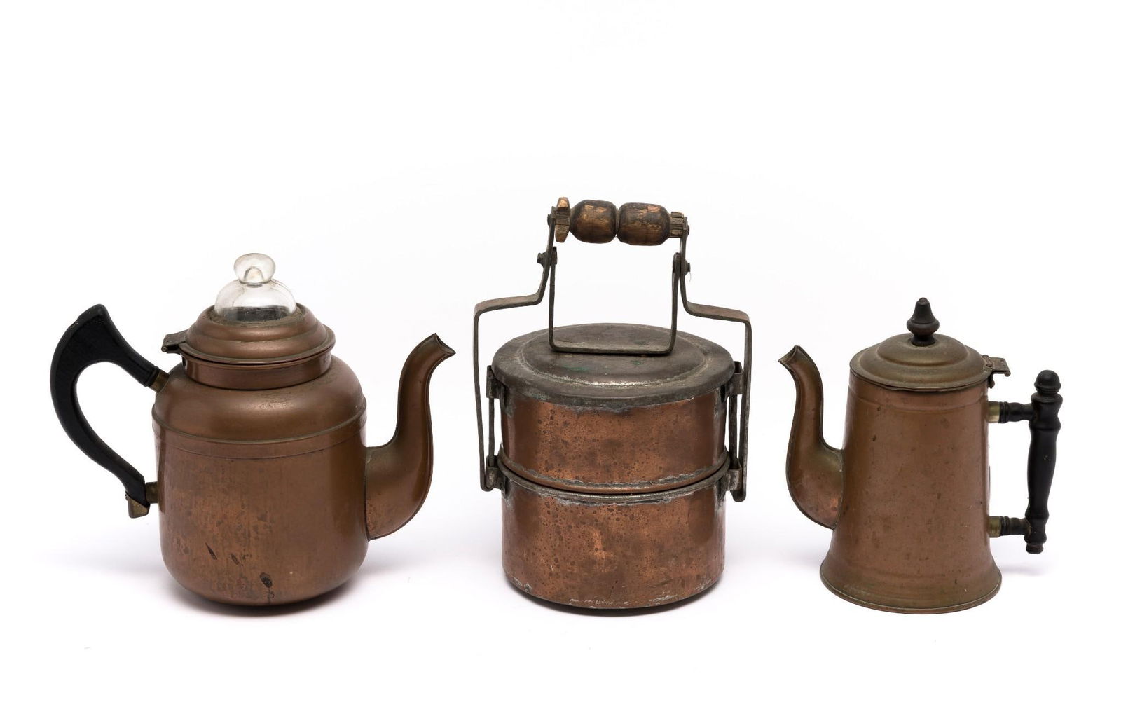 3 Pcs. Copperware incl. Teapot (1 of 7)