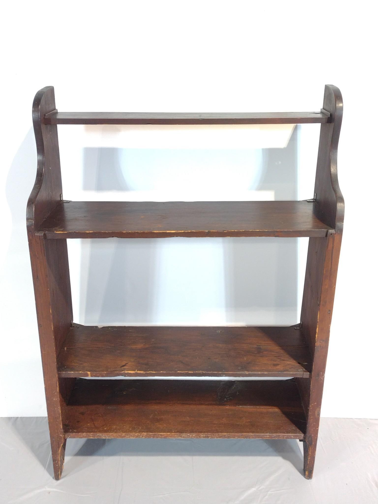 Bucket Bench: NOT ELIGIBLE FOR IN-HOUSE SHIPPING. 36" wide X 13" deep X 51" high. Has some scratches and finish loss.