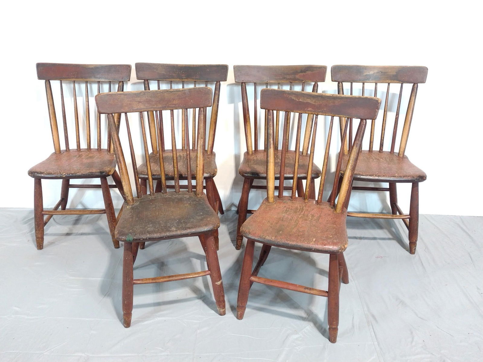 6 Plank Bottom Chairs (1 of 4)