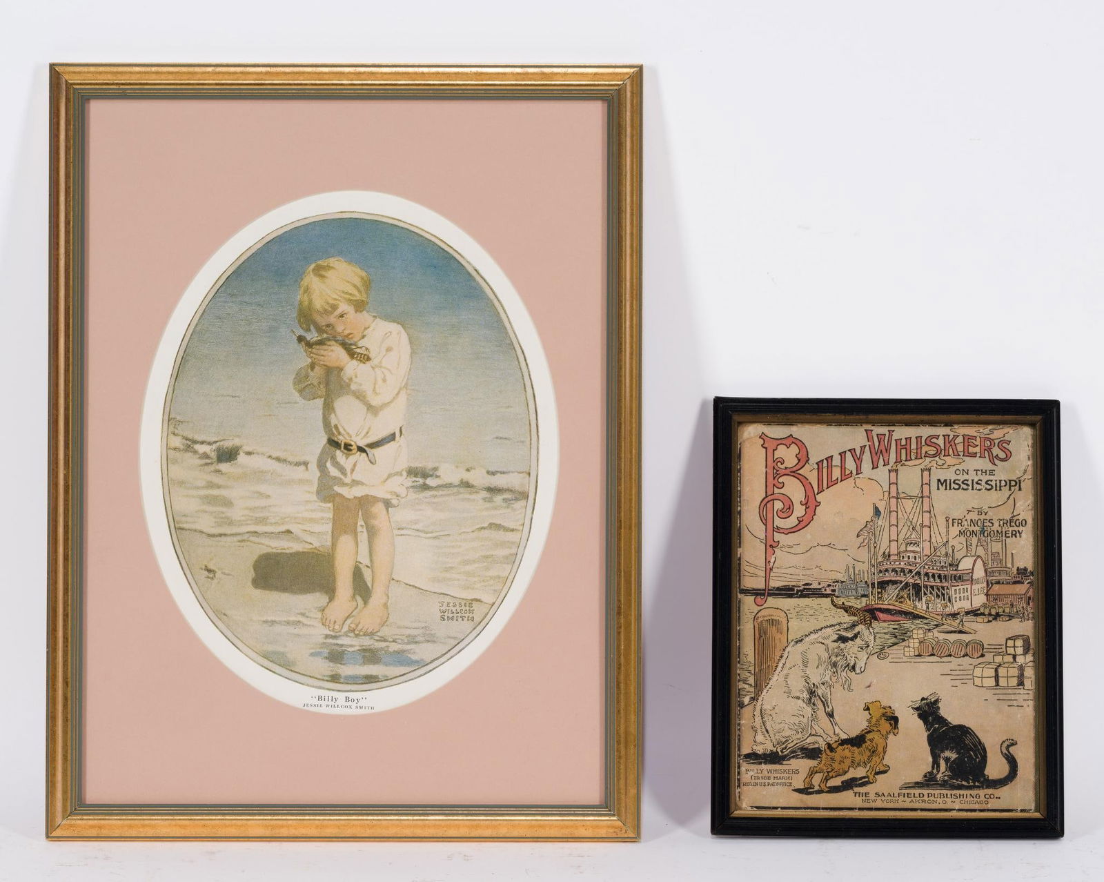 2 Framed Prints: NOT ELIGIBLE FOR IN-HOUSE SHIPPING. Sight 8-1/2" to 11-1/2" long x 6-1/2" to 9-1/2" wide. Overall 9-3/4" to 17-1/4" long x 8" to 13-1/4" wide.