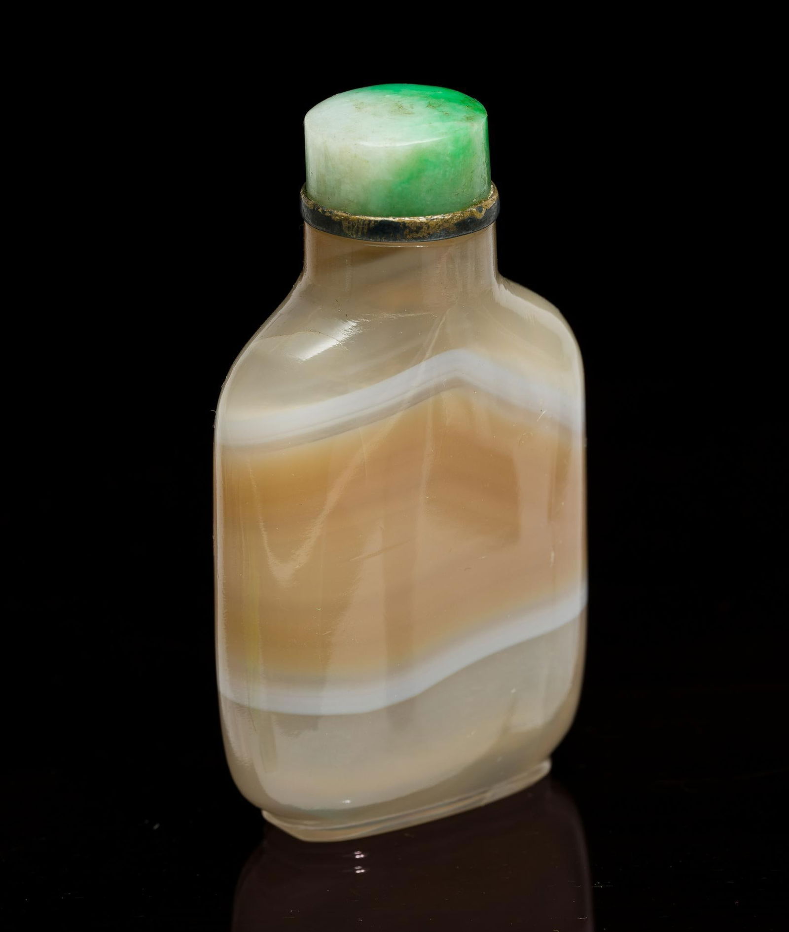Banded Agate Chinese Snuff Bottle (1 of 4)