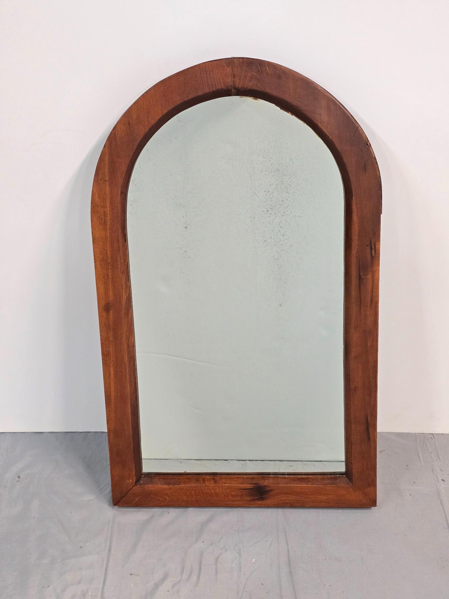 Vintage Wall Mirror: NOT ELIGIBLE FOR IN-HOUSE SHIPPING. 16-1/2" wide x 27-1/2" high.