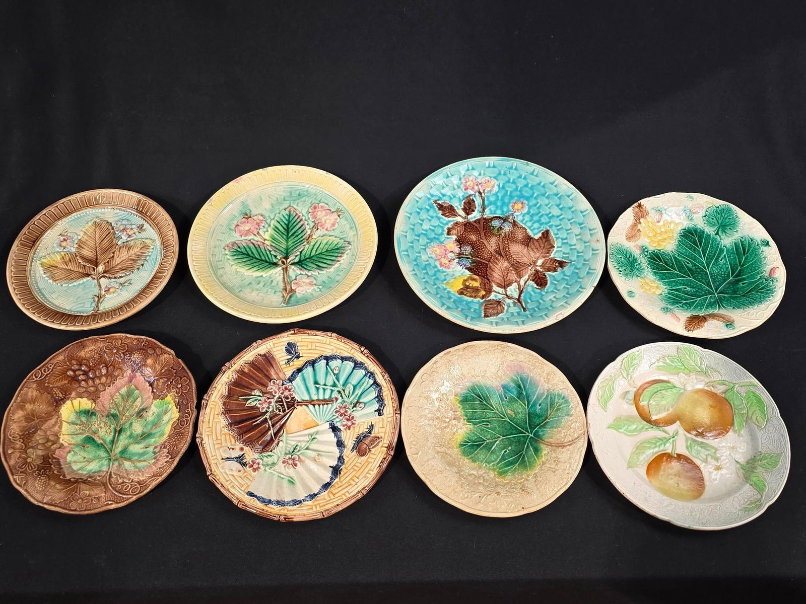 8 - 1800s Antique Majolica Plates (1 of 7)
