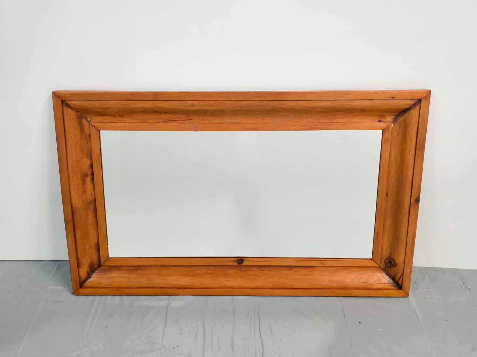 Primitive Wood Framed Mirror (1 of 1)