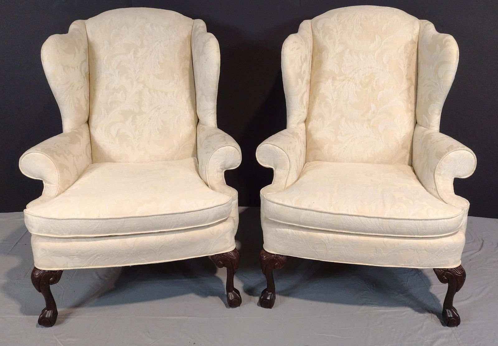 Pair Of Paul Robert Wingback Chairs (1 of 5)