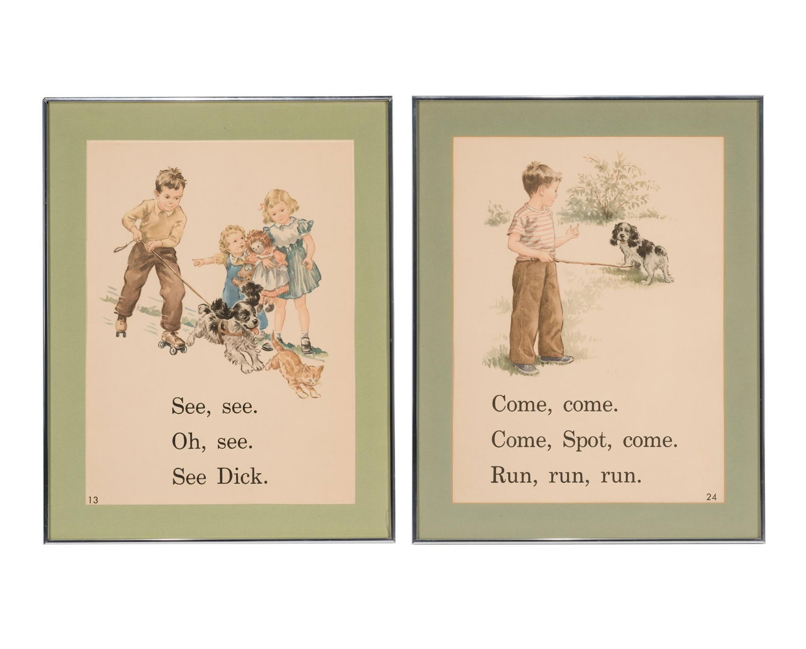 2 Framed Dick & Jane Prints (1 of 6)