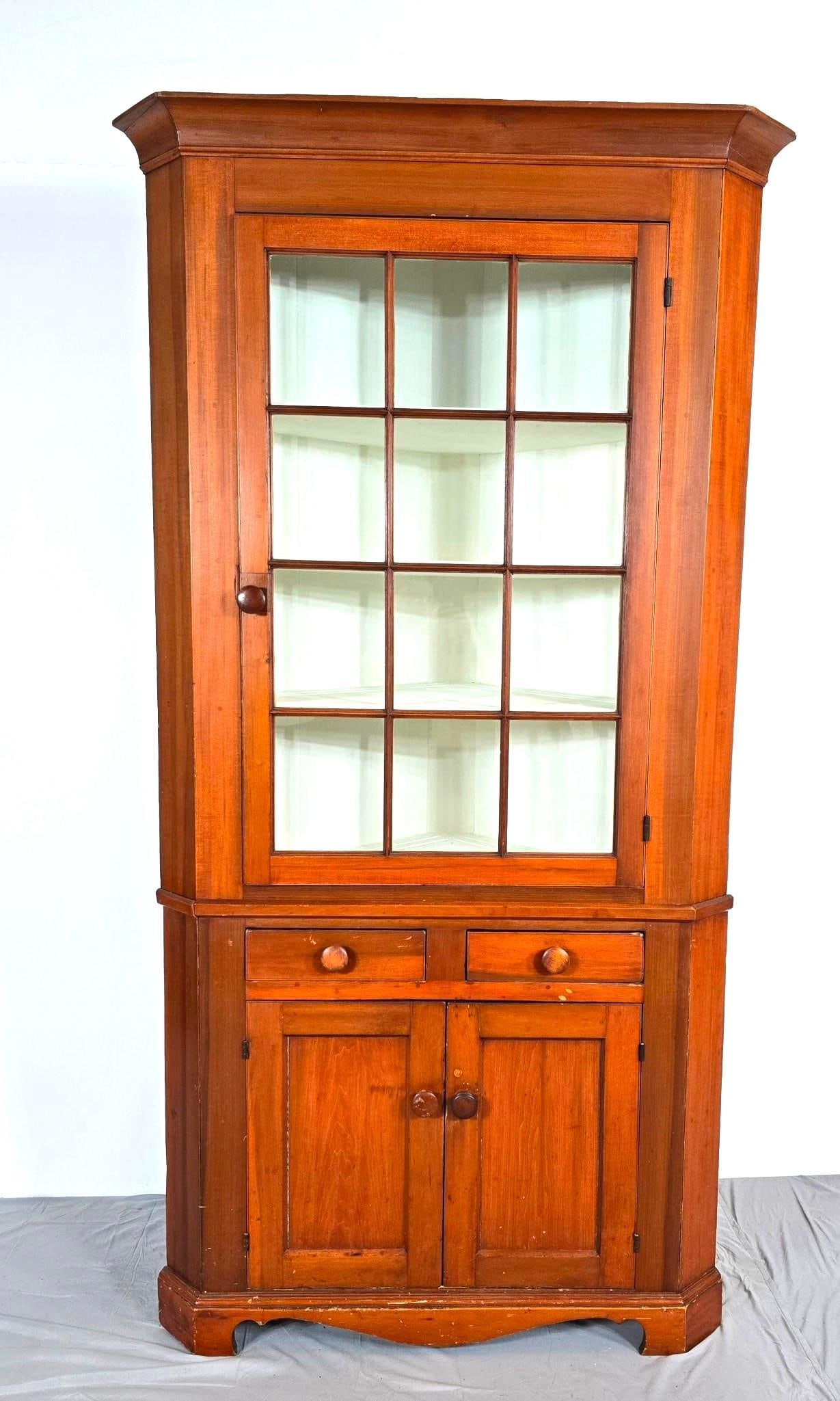 2 Part Antique Corner Cabinet (1 of 6)